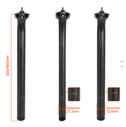 Tubo de Asiento TOSEEK C60 en Carbono – Ruta / MTB