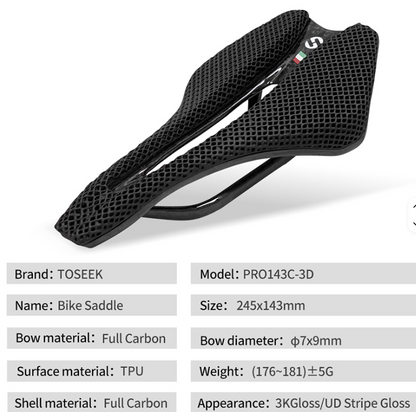 Asiento TOSEEK Ultraligero – Ruta y MTB